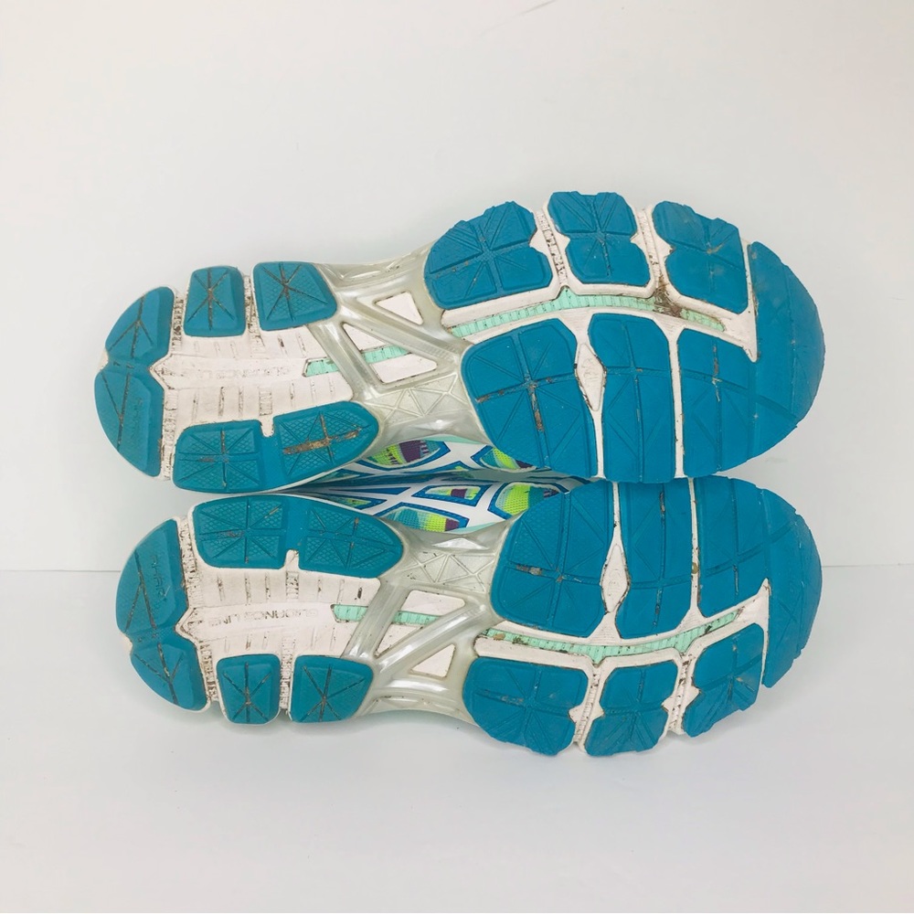 Asics Gel Sonic FluidRide Blue Green Shoes Sneakers Women’s Size 9 # T65CQ - Picture 7 of 7